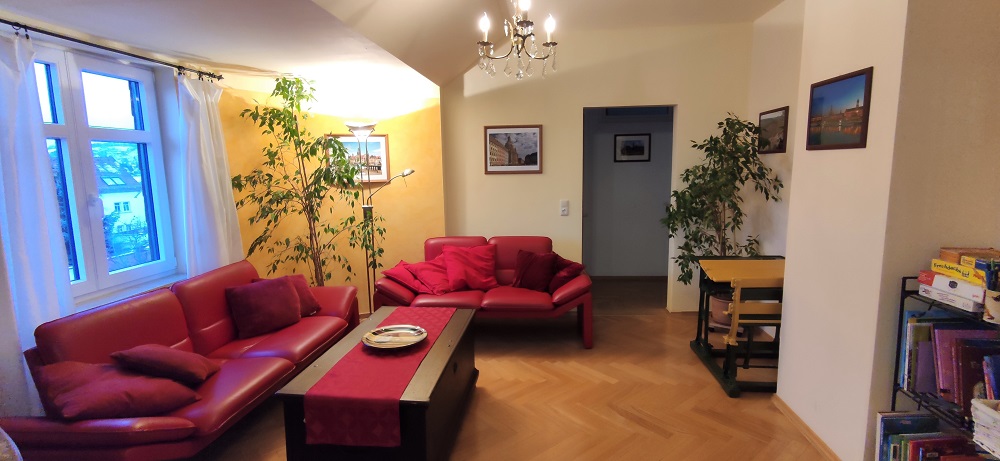 Ferienwohnung Grieß Wohnzimmer